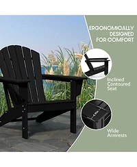 WestinTrends 12 Piece Set Outdoor Adirondack Chair With Ottoman Side Table