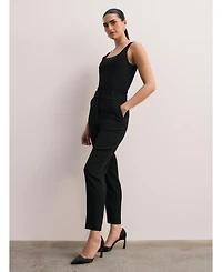 The Fold Women's Tavira Clever Crepe Slim Pants
