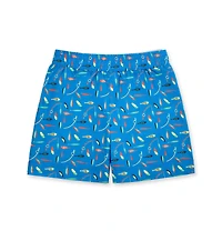 Florence Eiseman Toddler Boys Fishing Lure Print Swim Trunk