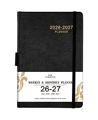 Gnuadz Planner 2026-2027 Weekly Monthly Leather Agenda