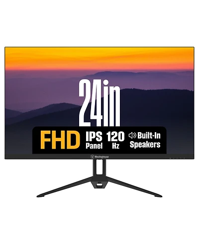Westinghouse 24" Full Hd Ips Monitor, 120Hz, 1ms, Hdr, Adaptive Sync, Built-in Speakers, Hdmi & Vga
