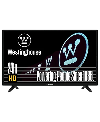 Westinghouse 24" Hd Led Non-Smart Tv – Flat Screen with Hdmi, Usb, Vga & V-Chip Parental Controls, Works with Fire Stick, Roku, Apple Tv