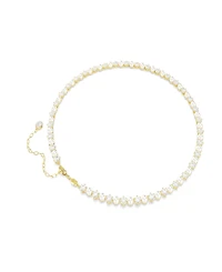 Swarovski Gold-Tone Plated Cubic Zirconia Tennis Necklace