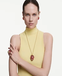 Swarovski Gold-Tone Plated Strawberry Pendant Necklace