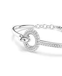 Swarovski Rhodium-Plated Dextera Bangle Bracelet