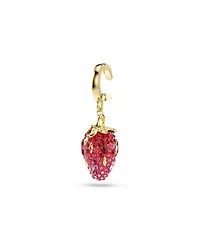Swarovski Gold-Tone Plated Brass Strawberry Charm