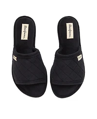 Dearfoams Women's Microfiber Terry Slide Slipper, Online Only