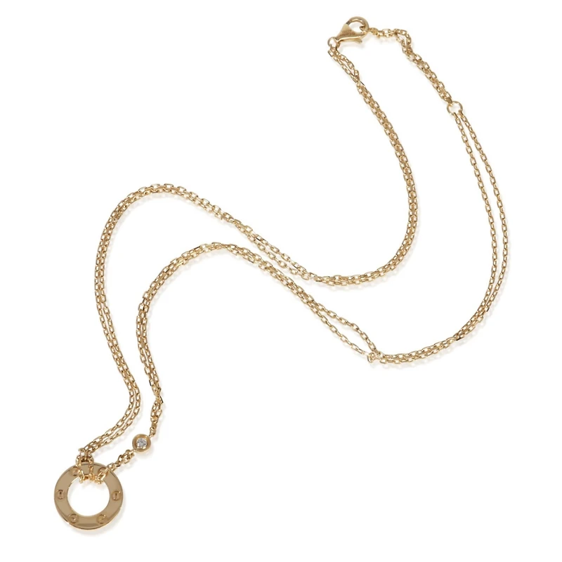 Pre-Owned Cartier Yellow Gold Diamond Love Necklace