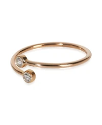 Pre-Owned Tiffany & Co Rose Gold Diamond Elsa Peretti Hoop Ring