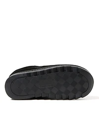Dearfoams Doreen Genuine Suede Clog with Prayer Seam Slipper