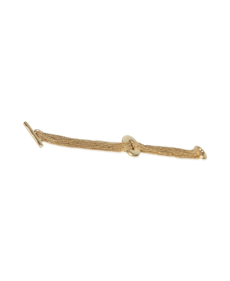 Pre-Owned Tiffany and Co Yellow Gold Multistrand Toggle Bracelet