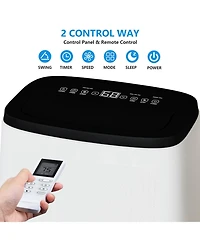 Xo Portable Ac with Cooling, Dehumidifier and Fan, Remote Control, Window Kit for Bedroom, Home, Apartment, Dorm