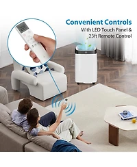 Xo 10,000 Btu Portable Ac, Cooling, Dehumidifier and Fan for Rooms up to 450 Sq. Ft., Quiet Sleep Setting