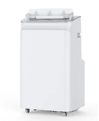 Xo 12,000 Btu Portable Ac, 4-in-1 Cooling, Fan, Dehumidifier and Sleep Mode, Remote, Window Kit, Auto-Evaporation