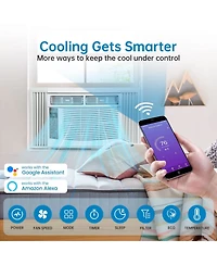 Xo 6000 Btu Window Ac Unit, Air Conditioner, 115V, Cools 350 Sq. Ft, WiFi App and Remote Control, Easy Install