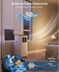 Xo 3-in-1 Portable Ac, 8,000 Btu Cooling, Dehumidifier and Fan for Rooms up to 350 Sq. Ft., Remote, Sleep Mode, 24H Timer