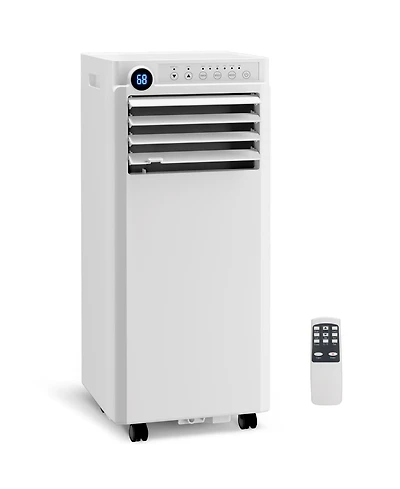 Xo 8,000 Btu Portable Ac, Cooling, Dehumidifier and Fan for Rooms up to 350 Sq. Ft., Remote, Led Display, 1-24H Timer