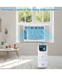 Xo 6000 Btu Window Ac Unit, 3-in-1 Air Conditioner, Sleep and Eco Mode, Timer, 115V