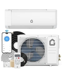 Xo 9000 Btu Mini Split Ac and Heat Pump, 18.5 SEER2 Inverter, WiFi and Alexa, Cools 450 Sq. Ft, Installation Kit