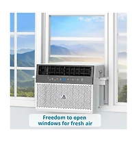 Xo 6000 Btu Window Air Conditioner, Fast Cooling to 250 Sq Ft, Remote Control