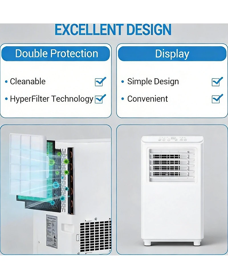 Xo 8000 Btu Portable Air Conditioners, Cools Up to 350 Sq ft