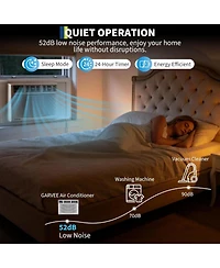 Xo 4-in-1 WiFi Smart 12000 Btu Window Air Conditioner with Heater, Remote/ App Controlfor Rooms Up to 550 Sq. Ft.