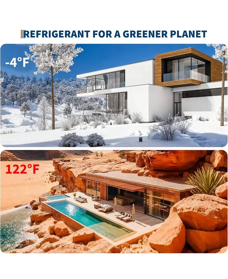 Xo 18000 Btu Mini Split Air Conditioner and Heat Cool Up to 1250 Sq.Ft, 19 SEER2 208-230V Ductless Air Conditioner