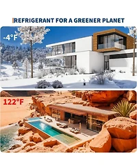 Xo 18000 Btu Mini Split Air Conditioner and Heat Cool Up to 1250 Sq.Ft, 19 SEER2 208-230V Ductless Air Conditioner