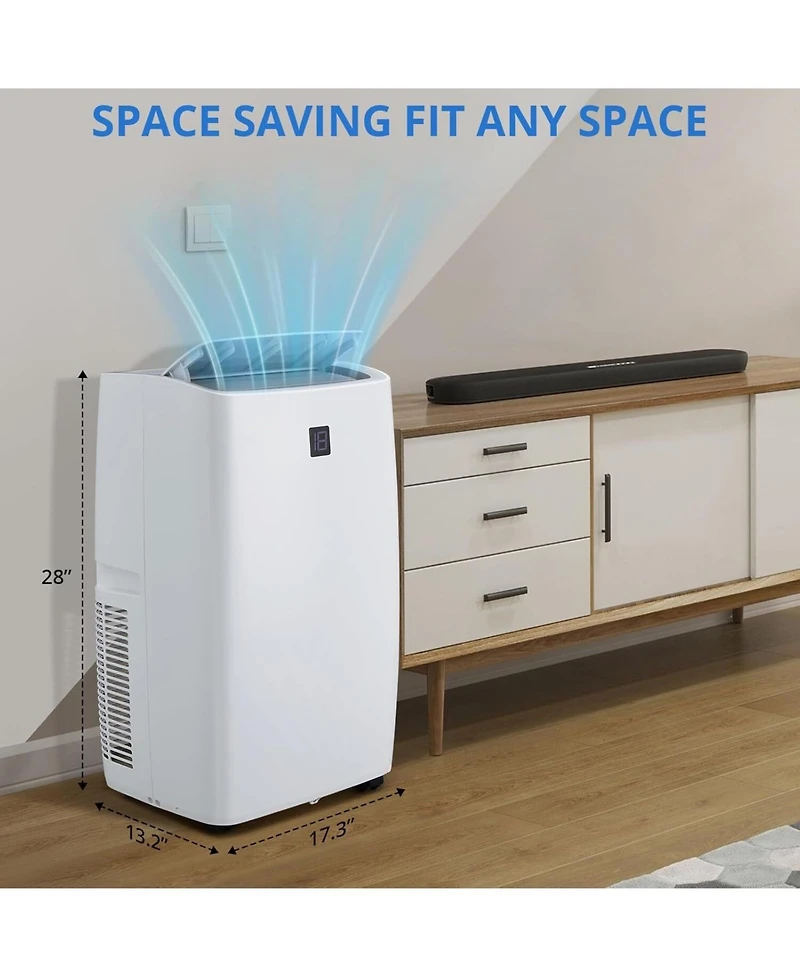 Xo 3-in-1 14000 Btu Portable Air Conditioner for Large Room, Cools Up to 750 Sq ft, Quiet 50dB Sleep Mode