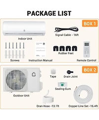 Xo 19 SEER2 9000 Btu Mini Split Ac and Heat Pump, Cools/Heats Up to 450 Sq.Ft, 115v