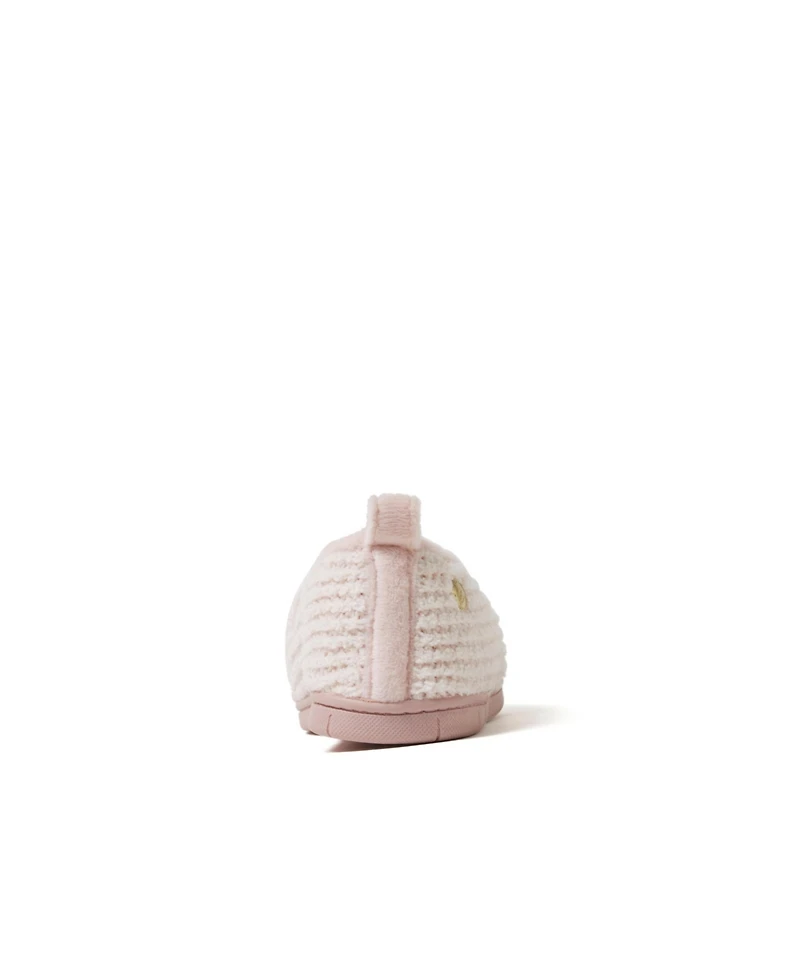 Dearfoams Women's Rachel Marled Chenille Closed Back Slippers
