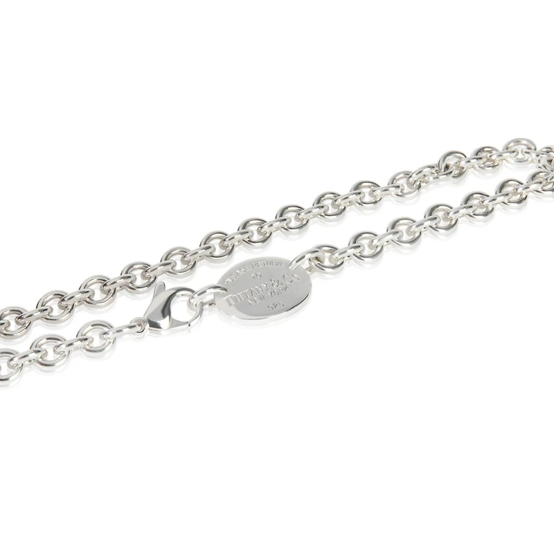 Pre-Owned Tiffany & Co Sterling Silver Return To Tiffany Necklace