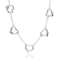 Pre-Owned Tiffany & Co Sterling Silver Elsa Peretti Open Heart Necklace
