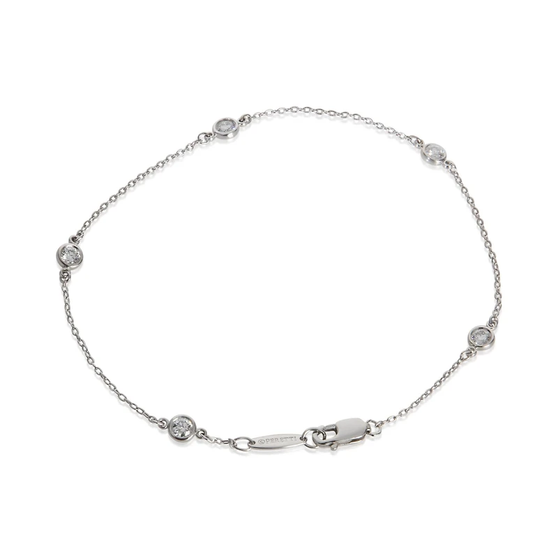 Pre-Owned Tiffany & Co Platinum Diamond Elsa Peretti Diamond By The Yard Bracelet
