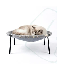 Ltmate Elevated Cat Bed,Glow-in-The-Dark Fabric for Large Indoor Cats, Breathable Cover