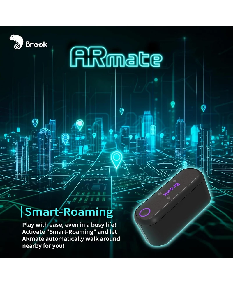 Brook Ar Mate Auto Catcher Pokemon Go Catcher iOS and Smart Roam Ar Game Device