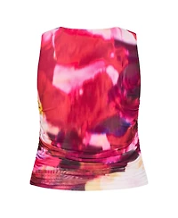 City Chic Women's Lidia Ruched Print Top