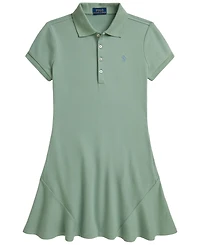Polo Ralph Lauren Girls' 7-16 Stretch Mesh Short-Sleeve Dress
