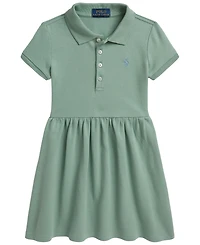 Polo Ralph Lauren Girls' 2T-6X Stretch Mesh Short-Sleeve Dress