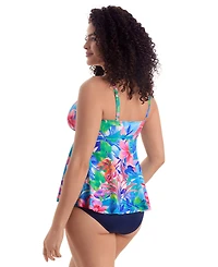 ShapeSolver Women's Printed V-Neck Tankini