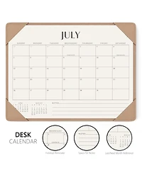 Gnuadz Desk Calendar 2026-2027 Desktop Mat Planning Blotter Gift