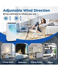 Ecooso 10000 Btu Portable Air Conditioner 3 in 1 Floor Ac Unit with Fan and Dehumidifier