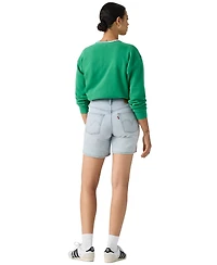 Levi's 501 Mid-Thigh High Rise Straight Fit Denim Shorts