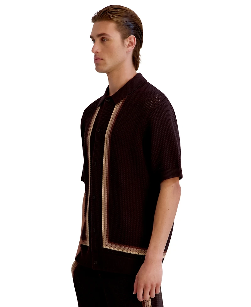Karl Lagerfeld Paris Men's Short-Sleeve Shirt