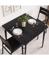 gaomon Dining Table for 2, Small and Chairs Set of Square Dinette 3 Piece Kitchen & Room Sets