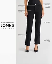 Jones New York Women's Lexington Mid Rise Straight Leg Denim Jeans