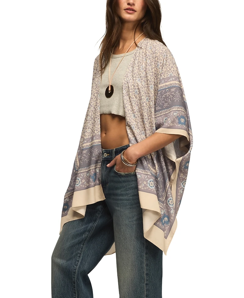 Lucky Brand Women's Printed Pull-On Kimono