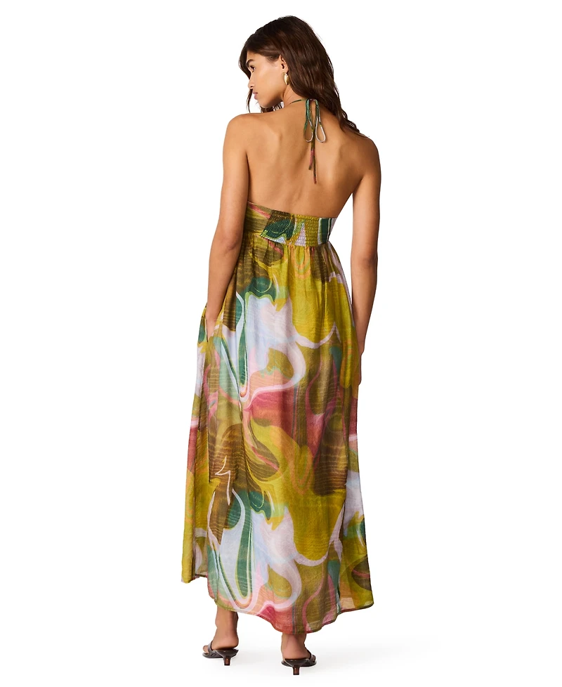 Steve Madden Women's Yazmina Sleeveless Halter Boho Dress