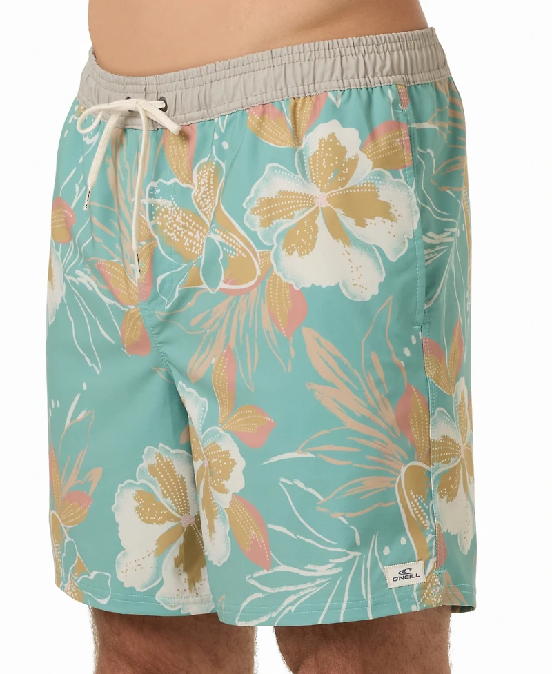 O'Neill Men's Hermosa Printed Swim Trunks