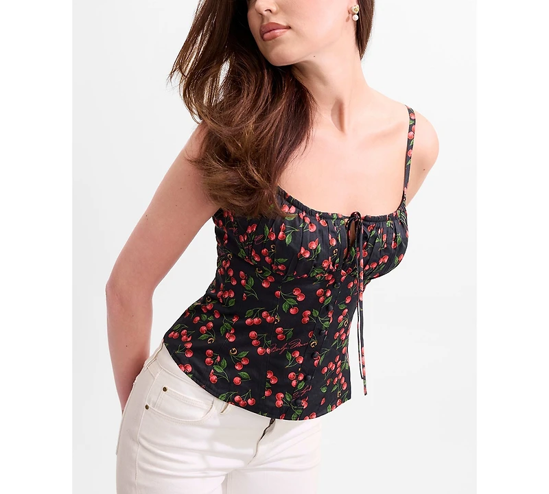 Guess Women's Marilyn Sweetheart Neck Bustier Top